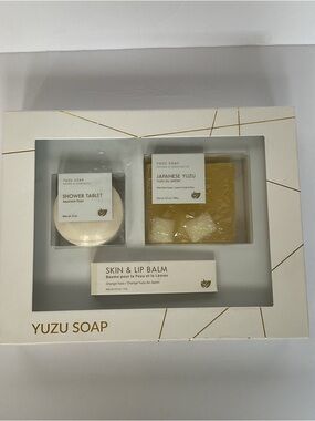 Yuzu Soap 3-Pc collection of handcrafted Natural Bath and Body Gift Skincare